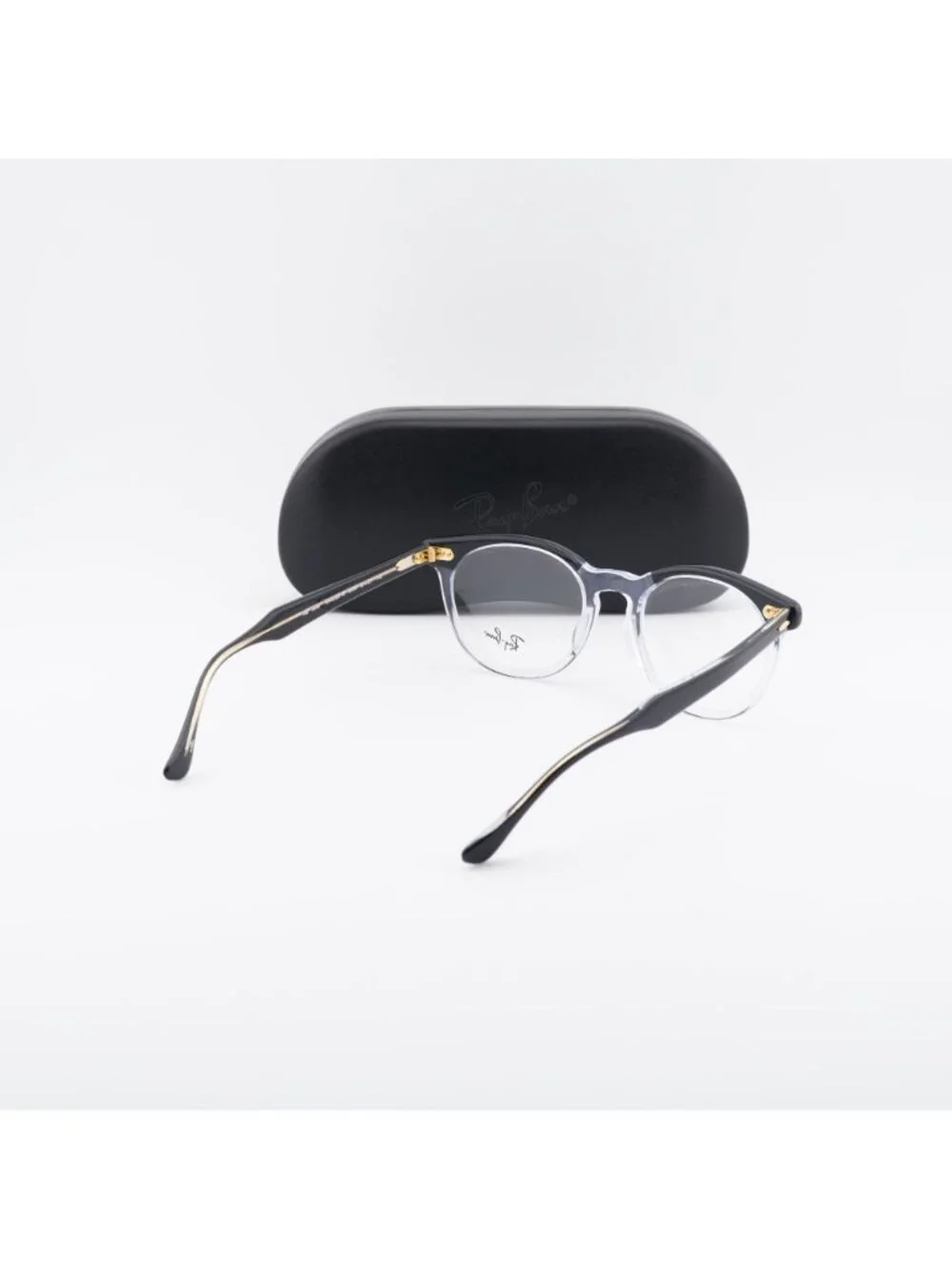 Ray Ban RX5598 2034 Square Eyeglasses 51mm – Black on Transparent